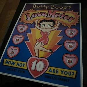 Betty Boop “Love O Metter” sign